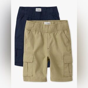 The Children’s Place Cargo Shorts Set - Navy and Tan Boys 8